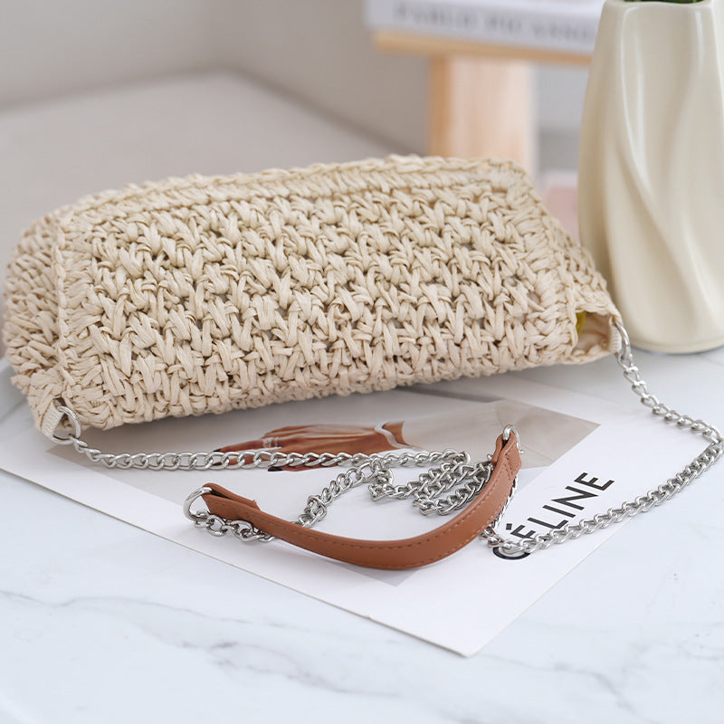 Handmade shoulder bag with metallic accents Stornfield