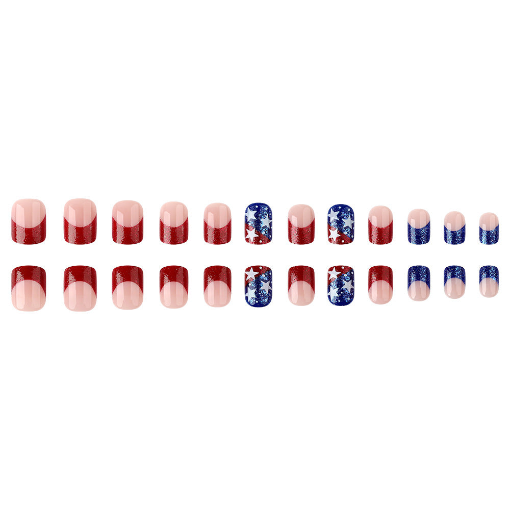 Seasonal Glitter Star Press-On Nails Stornfield
