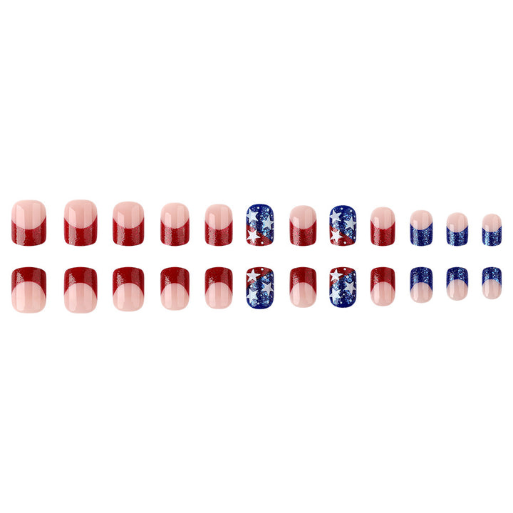 Seasonal Glitter Star Press-On Nails Stornfield