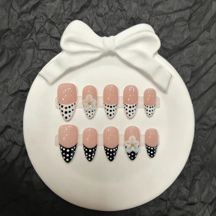 Polka Dot Themed Press-On Nail Collection