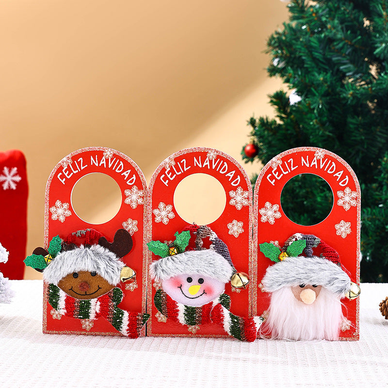 Decorative Christmas decor door sign Stornfield
