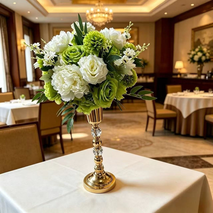 Luxurious Floral Arrangement with Decorative Stand
