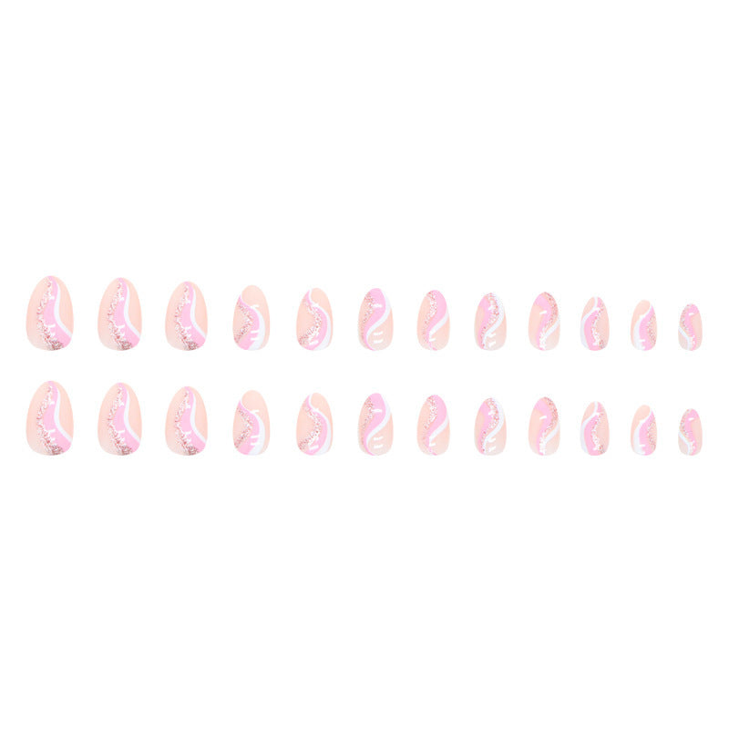 Artistic Wave Design Nail Tips Stornfield