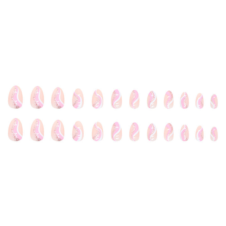 Artistic Wave Design Nail Tips Stornfield