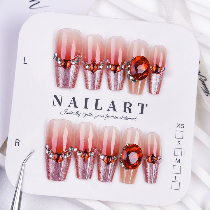 Artistic 3D Butterfly Press-On Nail Set Stornfield