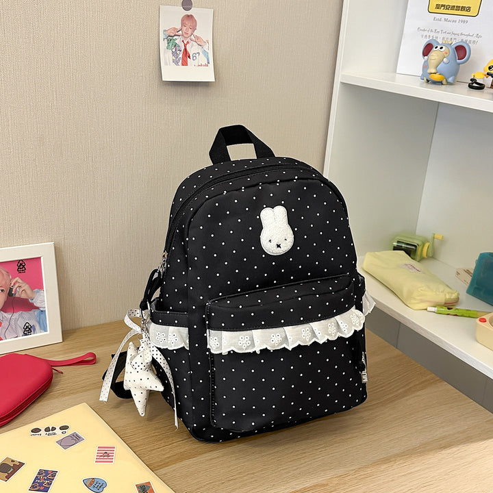Playful Bunny-Ear Printed Backpack Stornfield