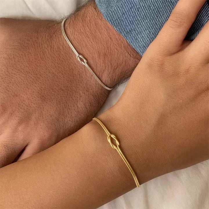 Elegant Dual-Strand Knot Bracelet Stornfield