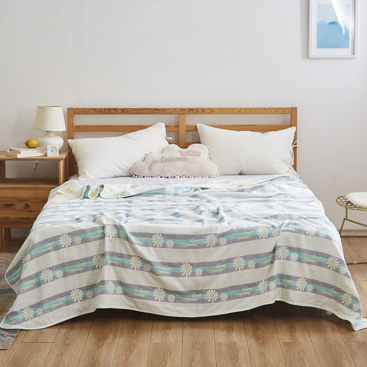 Women Elegant Blanket with Subtle Leaf Pattern Stornfield