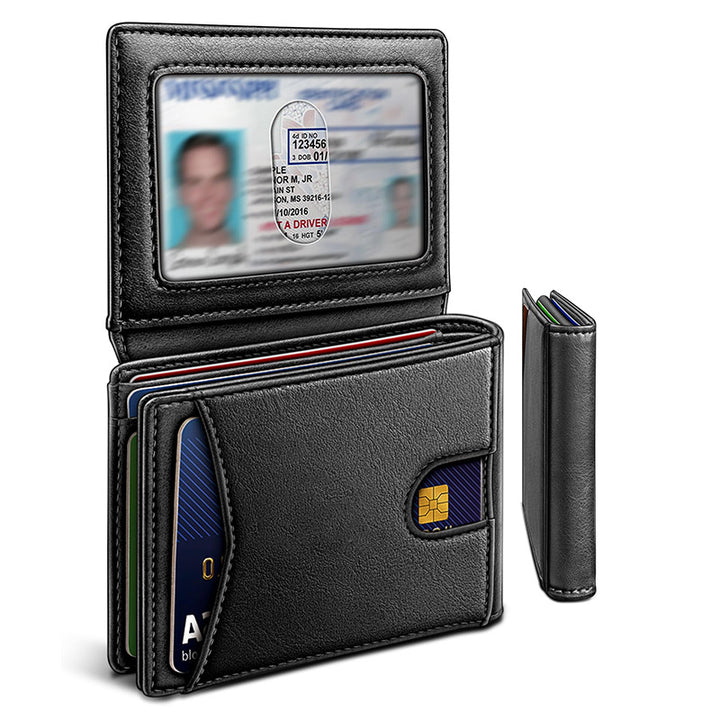 RFID-Blocking Leather Cardholder Wallet Stornfield