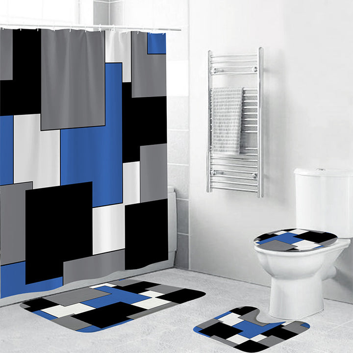 Geometric Pattern Bathroom Accessory Set Stornfield
