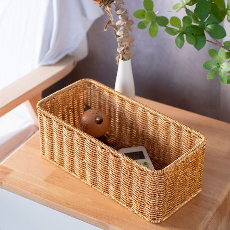 Rectangular Handwoven Storage Basket Stornfield