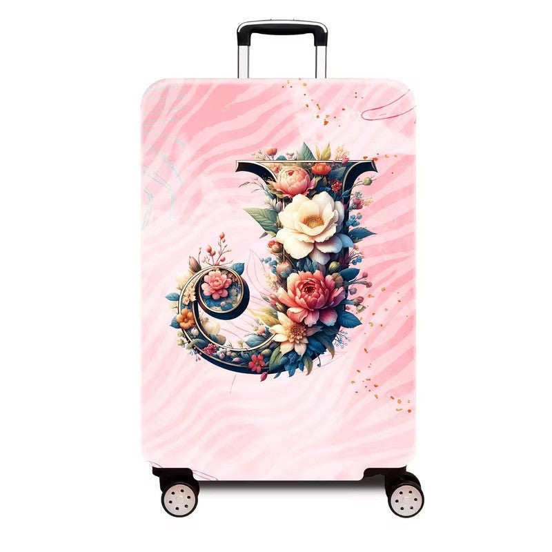Ladies hard shell suitcase with luxurious floral design Stornfield