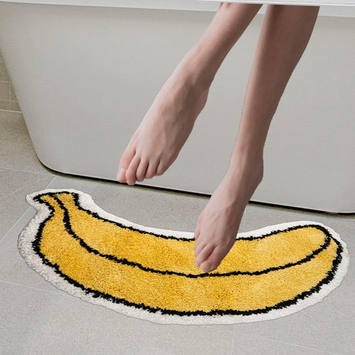 Lemon Slice Shape Bath Mat Stornfield