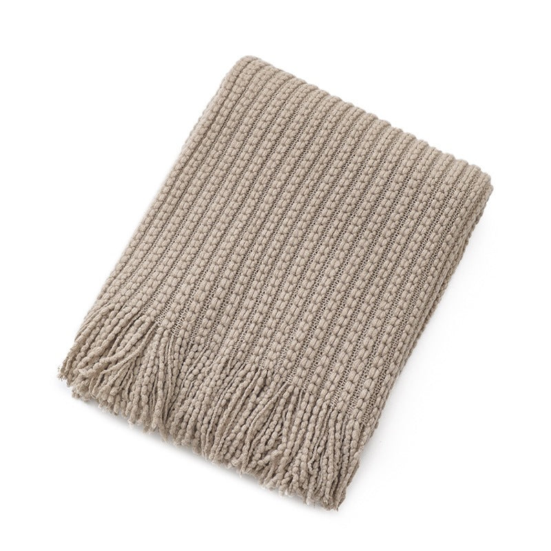 Cozy Textured Throw Blanket
