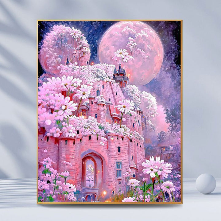 Fantasy Castle Landscape Canvas Art Stornfield