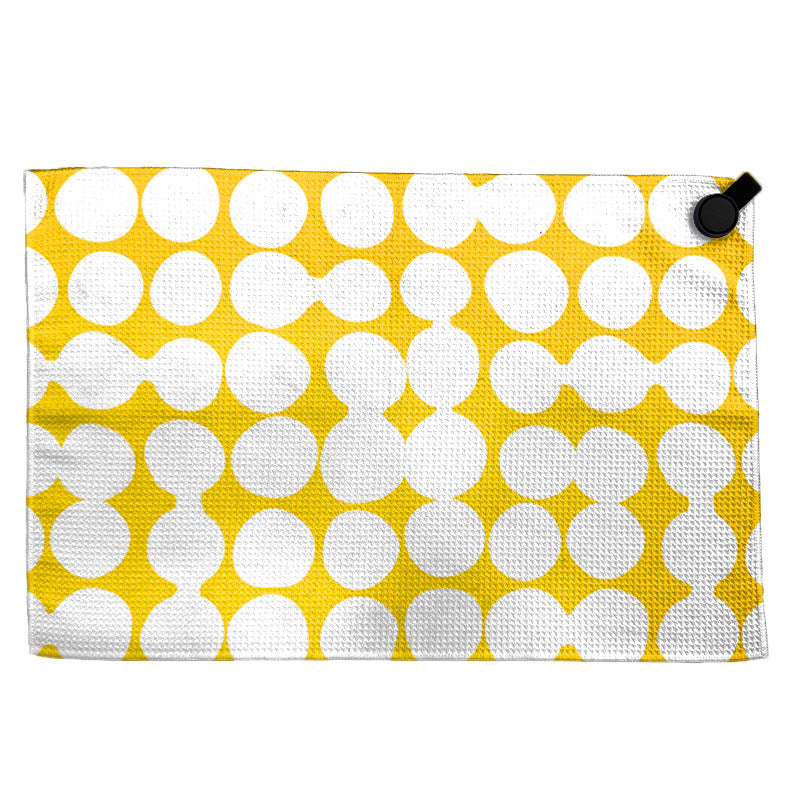 Towel with modern circular pattern Stornfield