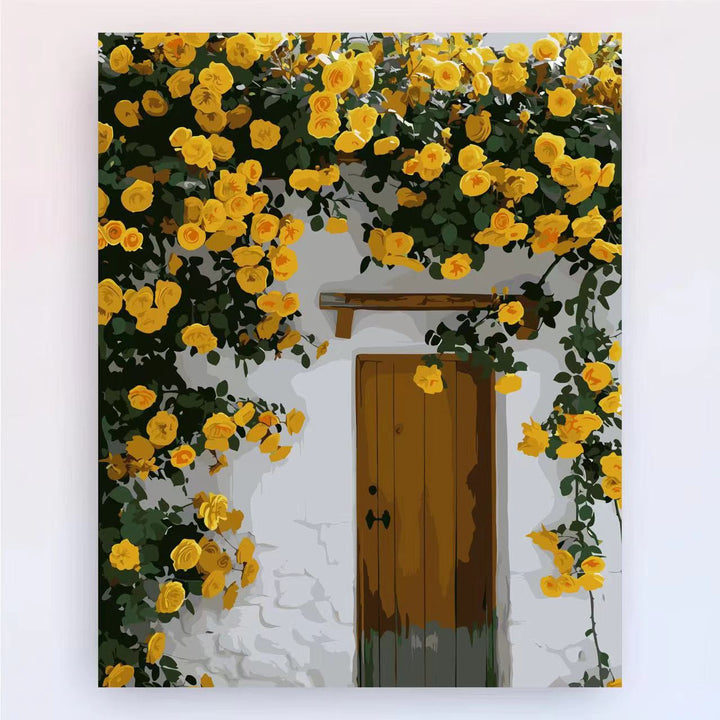Contemporary Lotus Floral Canvas Art Print Stornfield