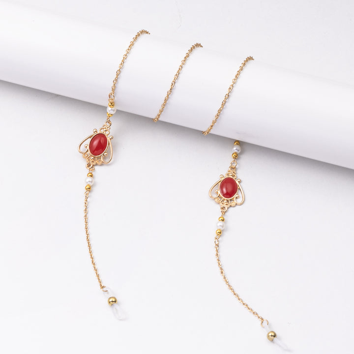 Elegant Eyewear Chain with Decorative Gemstones Stornfield