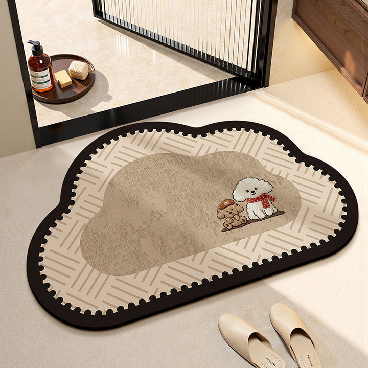 Cute Cat-Themed Kitchen Area Mat