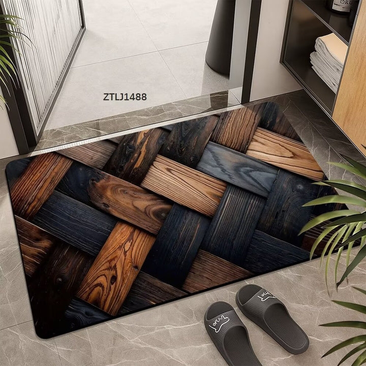 Textured Geometric Area Mat Stornfield