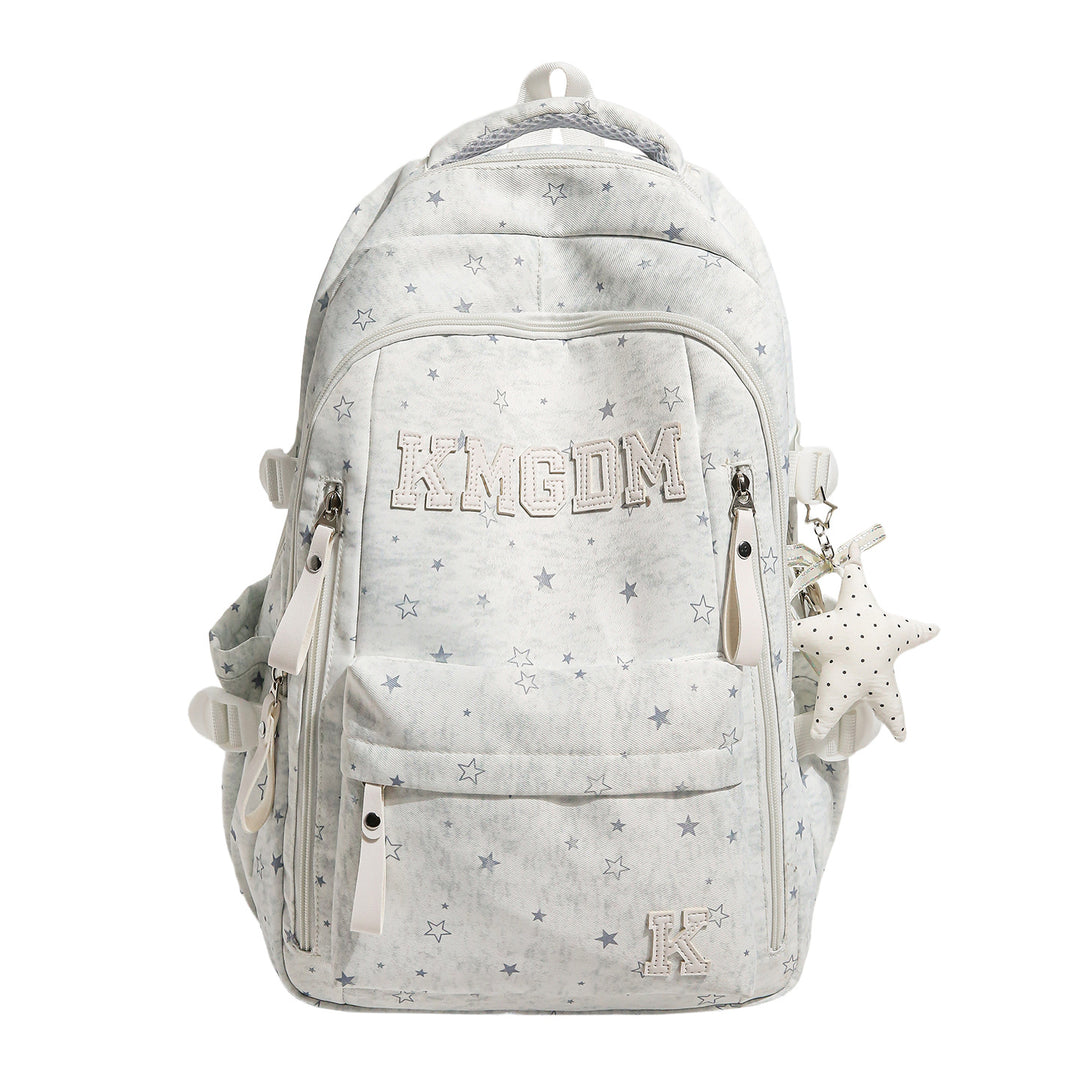 Versatile Star-Patterned School Backpack Stornfield