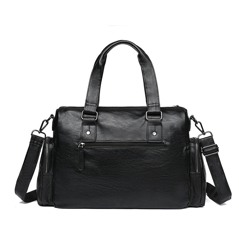 Premium Leather Travel Duffel Bag Stornfield