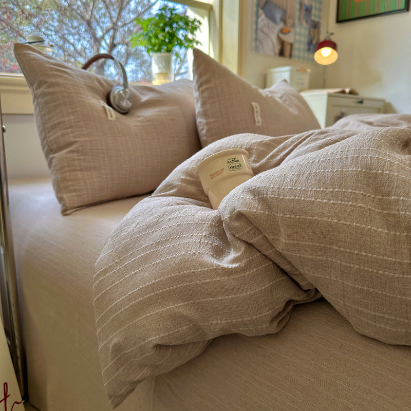 Elegant Textured Bedding Set