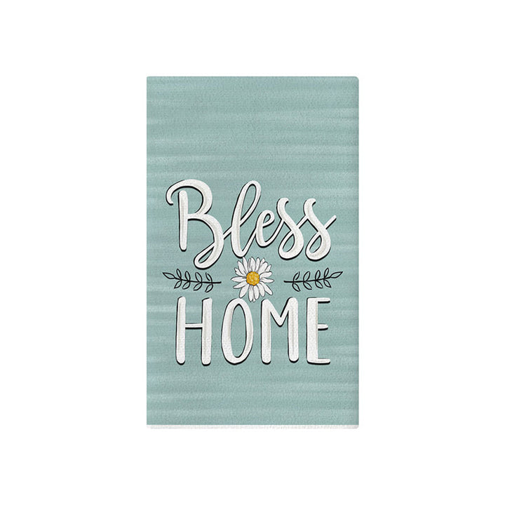 Women's Botanical Cotton Decorative Bath Towel with Butterfly Print