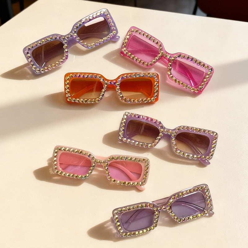 Decorative Rhinestone-Embellished Sunglasses Stornfield