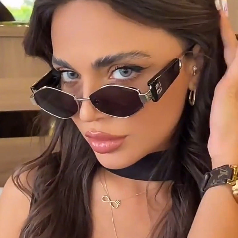 Women's geometric sunglasses with fashionable design and UV protection Stornfield