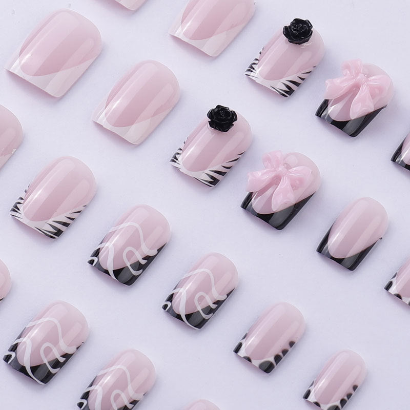 Artistic Press-On Nail Art