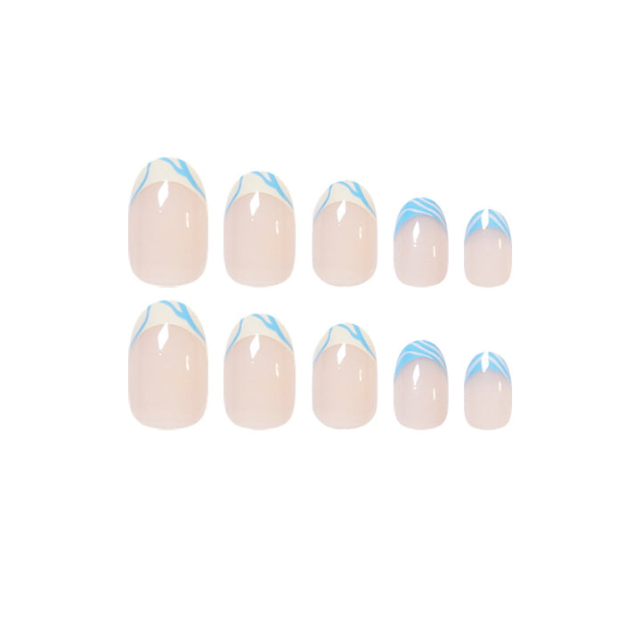 Creative Nail Art with Gradient and Geometric Accents Stornfield