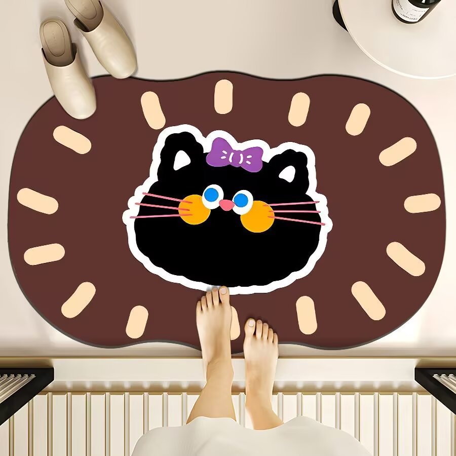 Plush Cartoon Bath Mat