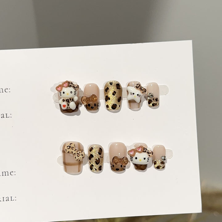 Themed Cartoon Character Press-On Nail Art Set