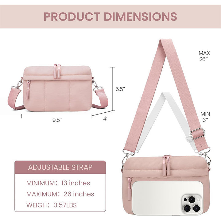 Elegant shoulder bag with double compartment Stornfield