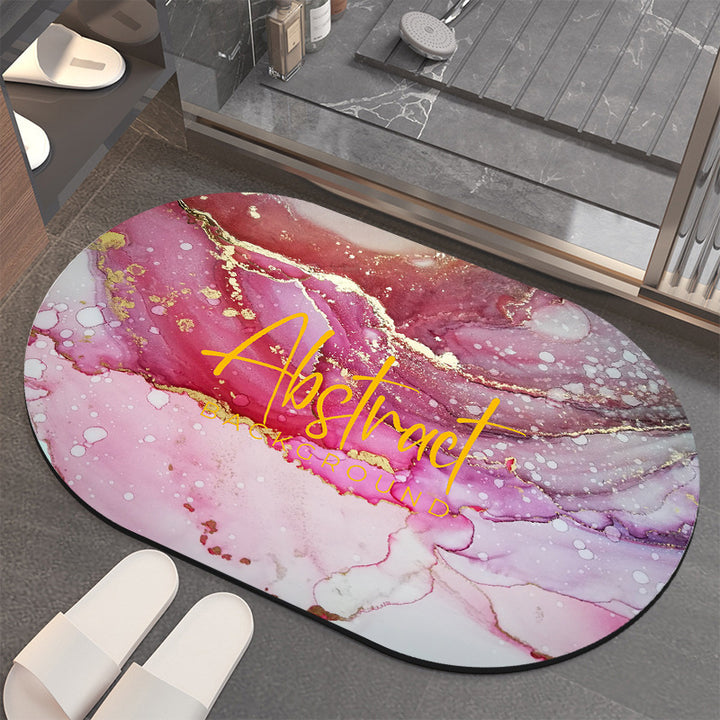 Luxurious Abstract Marble Bath Mat Stornfield