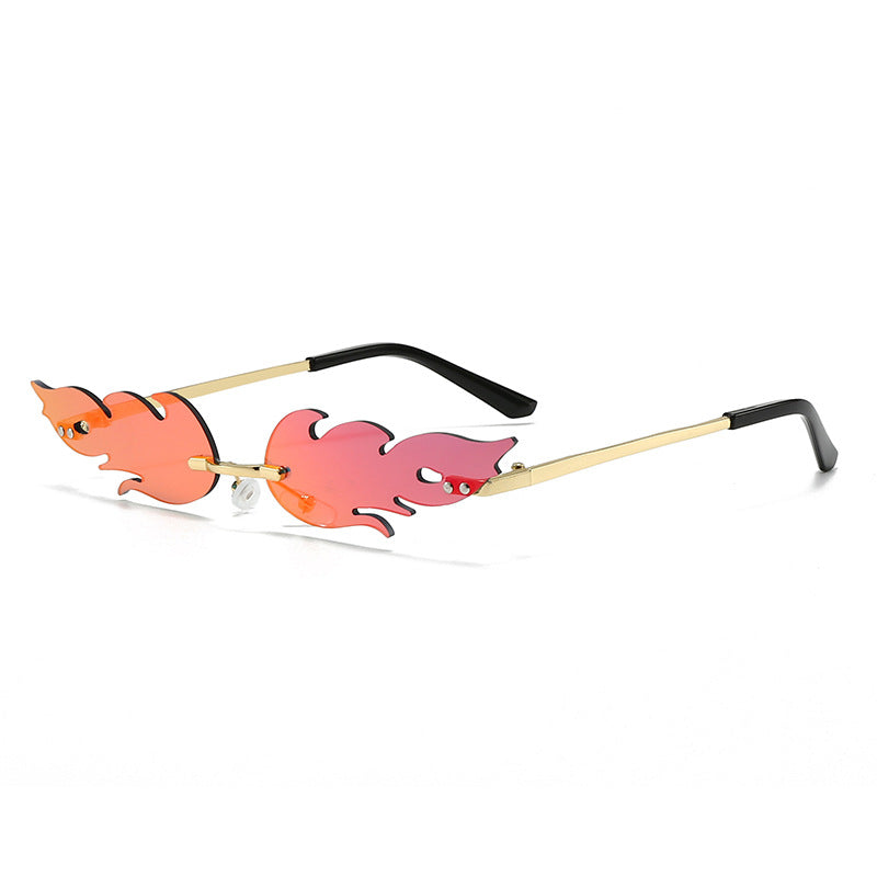 Ladies extravagant sunglasses in creative flame design Stornfield