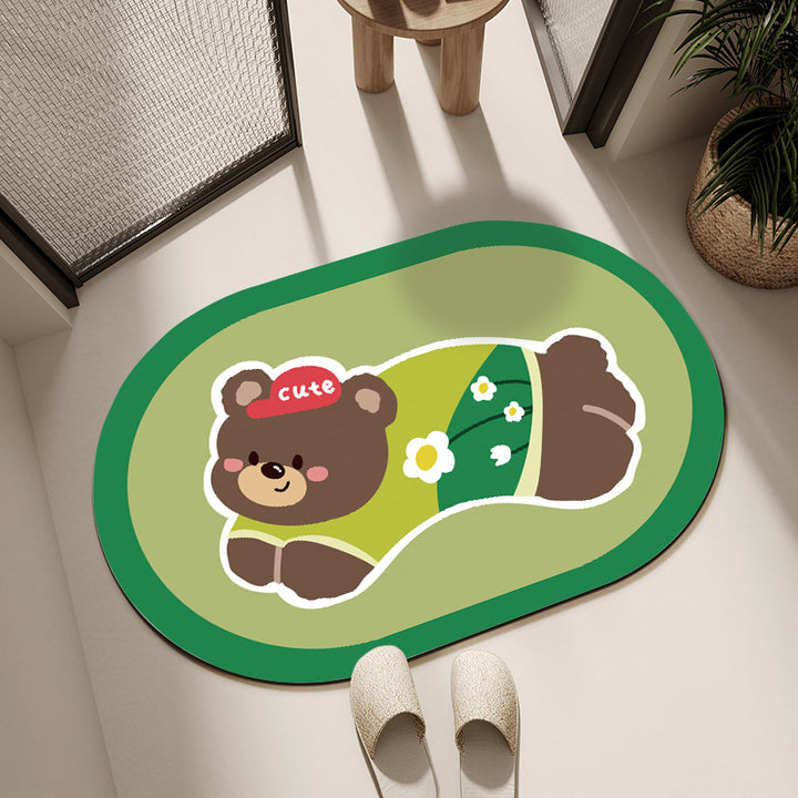 Cute Cartoon Dog Bath Mat Stornfield