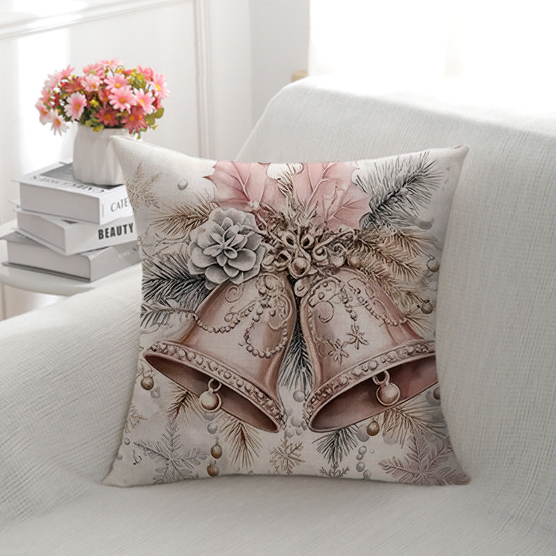 Artistic Deer Illustration Throw Pillow
