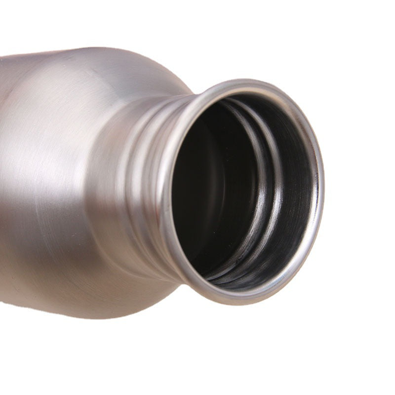 Ladies Elegant Stainless Steel Drinking Bottle with Sustainable Wood Cap Stornfield
