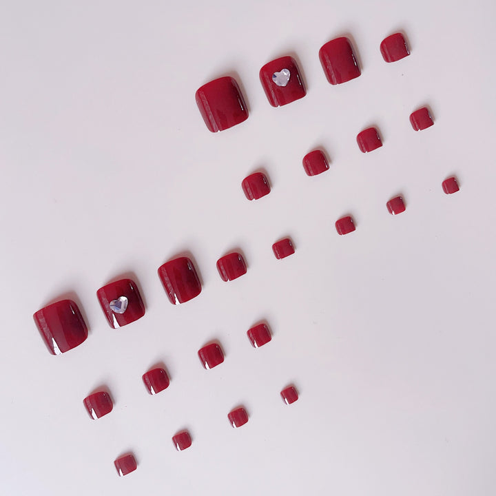Nail art set with elegant heart accents Stornfield