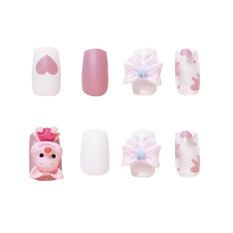 Artificial nail art with playful animal design Stornfield