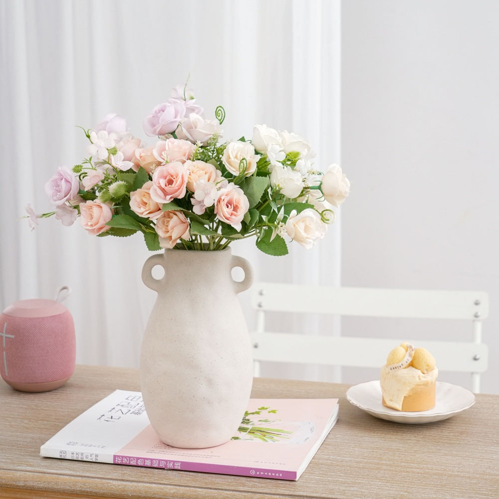 Realistic Faux Flower Bouquet