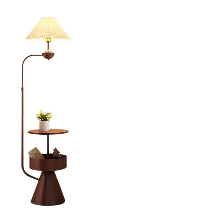 Elegant Floor Lamp with Pleated Shade