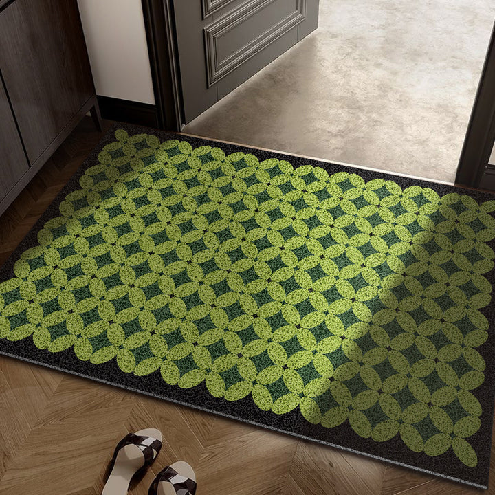 Floral Patterned Entryway Mat