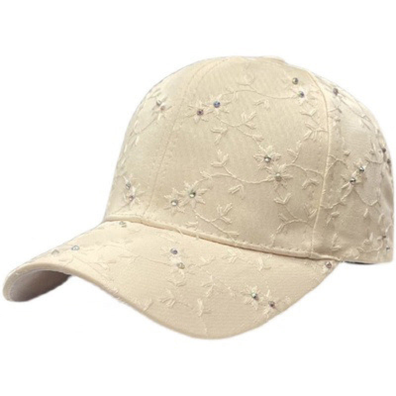Women's Embroidered Rhinestone-Detail Baseball Cap Stornfield