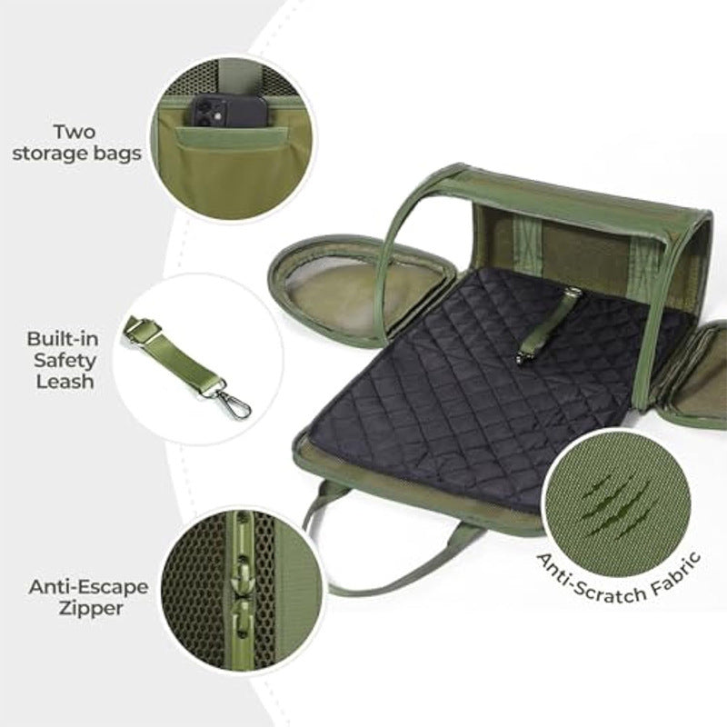 Transport box for pets with breathable mesh inserts Stornfield
