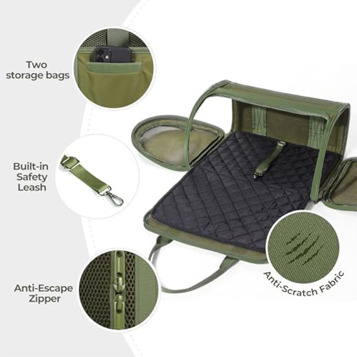 Transport box for pets with breathable mesh inserts Stornfield
