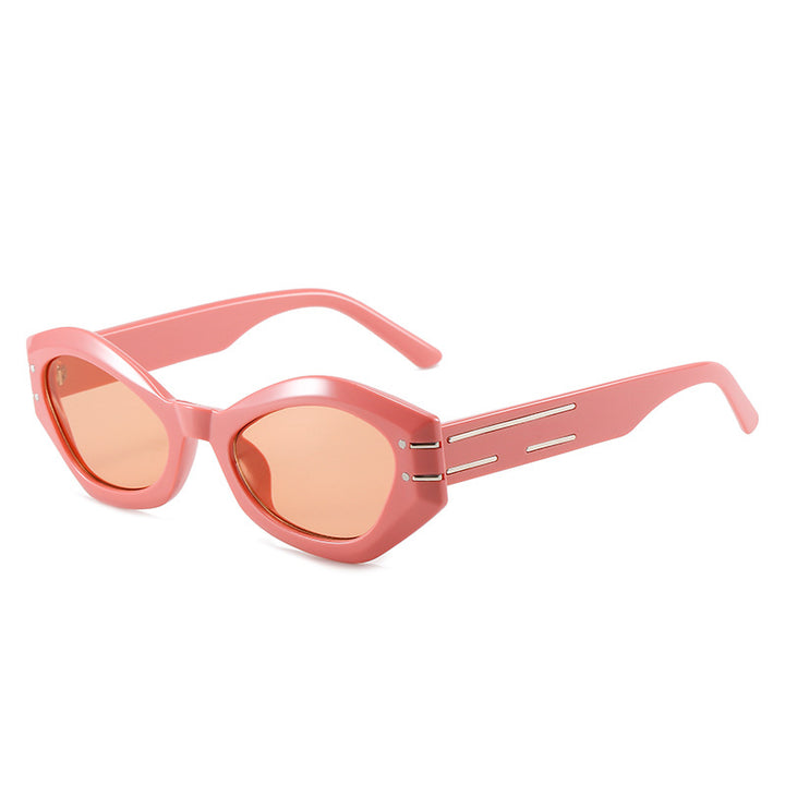 Ladies stylish designer sunglasses with unique frame construction Stornfield