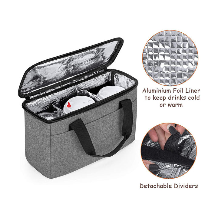 Women's cooler bag with insulated compartments and practical carrying handle Stornfield